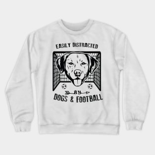 Dogs and Football Crewneck Sweatshirt